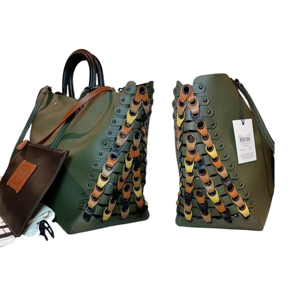 Coach Olive Green Rogue Tote - Picture 4 of 7